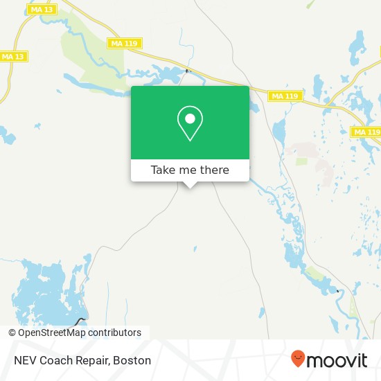 Mapa de NEV Coach Repair