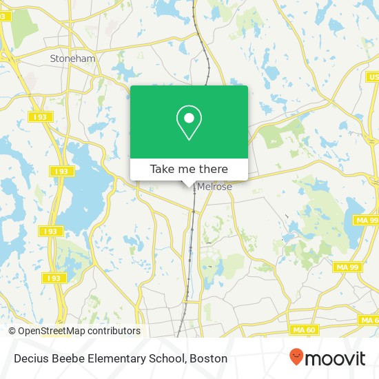 Decius Beebe Elementary School map