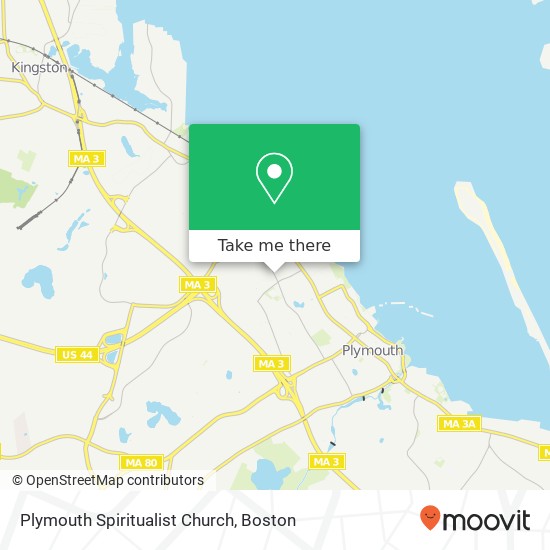Mapa de Plymouth Spiritualist Church