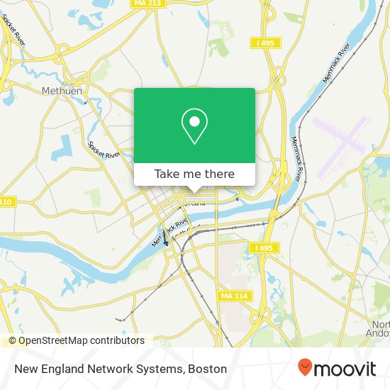 Mapa de New England Network Systems