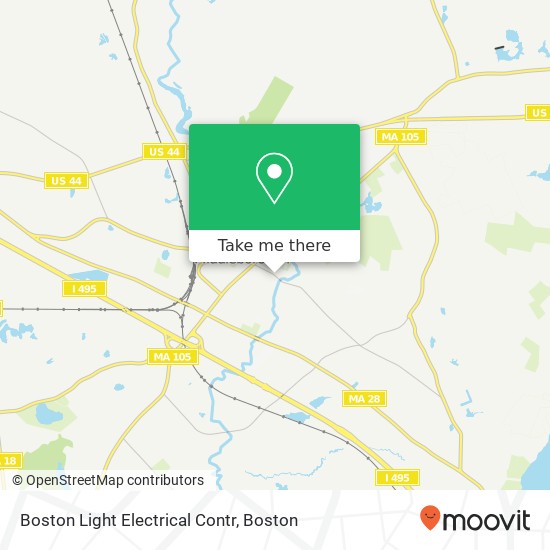 Mapa de Boston Light Electrical Contr