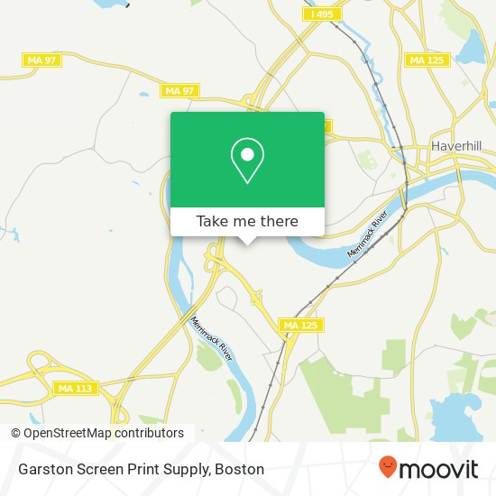 Garston Screen Print Supply map