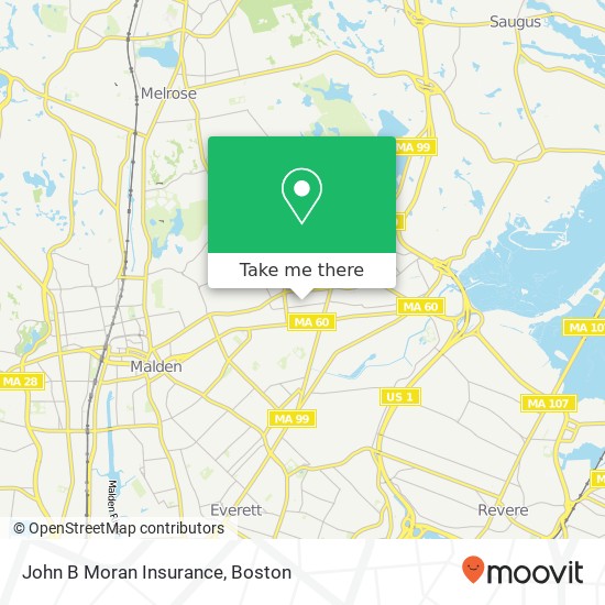 Mapa de John B Moran Insurance