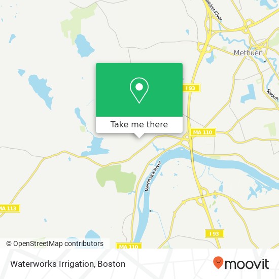 Waterworks Irrigation map