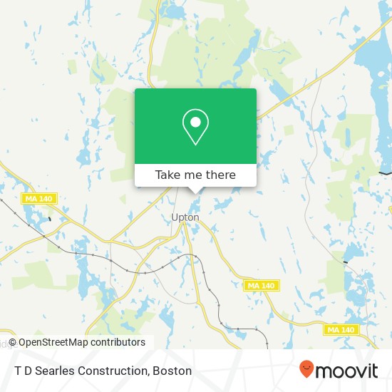 T D Searles Construction map