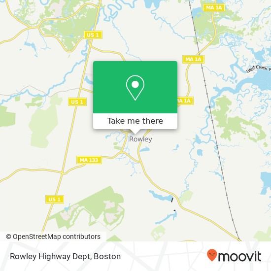 Rowley Highway Dept map