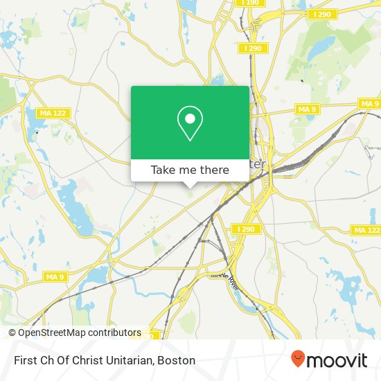 First Ch Of Christ Unitarian map