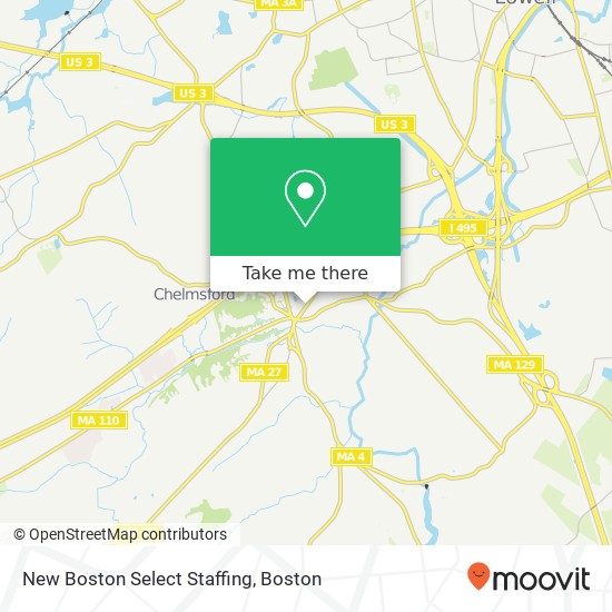 New Boston Select Staffing map