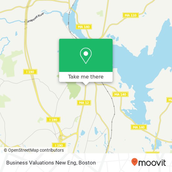 Business Valuations New Eng map