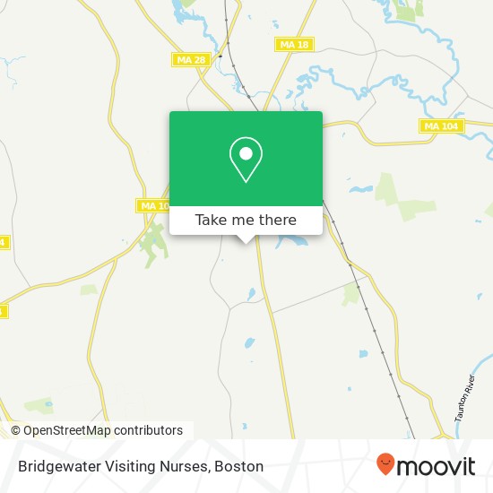 Bridgewater Visiting Nurses map