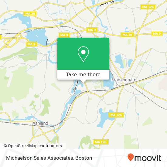 Michaelson Sales Associates map