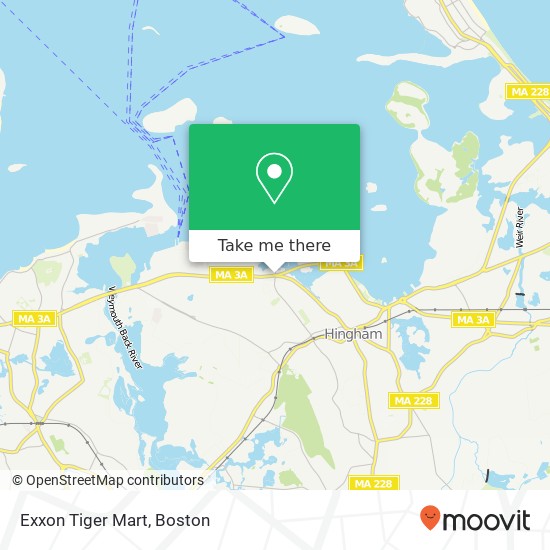 Exxon Tiger Mart map