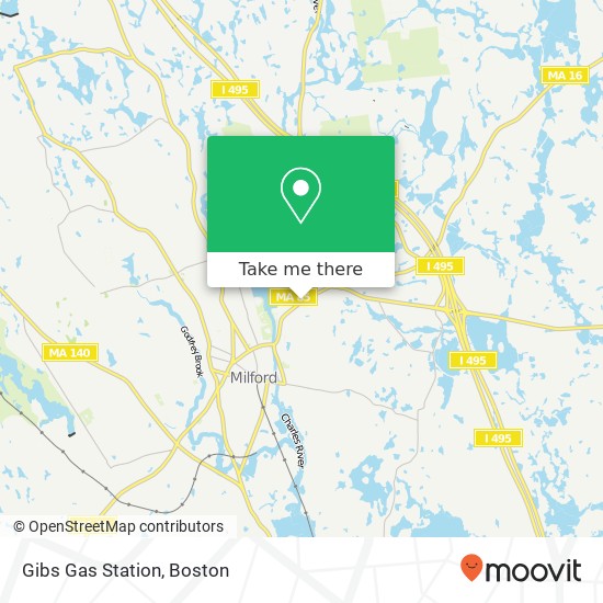 Mapa de Gibs Gas Station