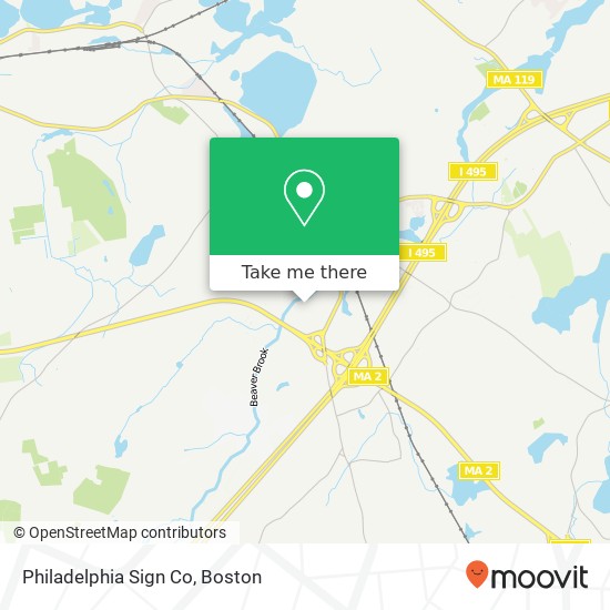 Mapa de Philadelphia Sign Co