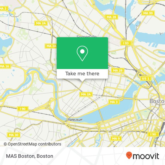 Mapa de MAS Boston