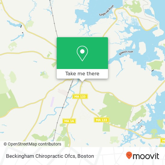 Beckingham Chiropractic Ofcs map