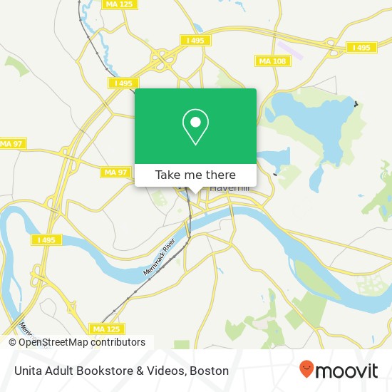 Mapa de Unita Adult Bookstore & Videos