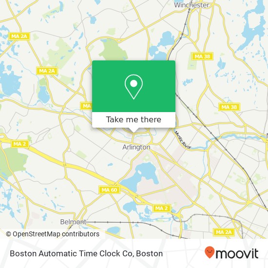 Mapa de Boston Automatic Time Clock Co