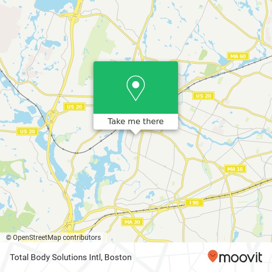 Total Body Solutions Intl map