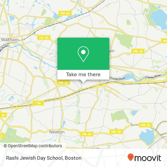 Rashi Jewish Day School map