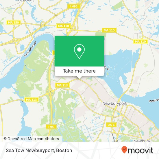 Mapa de Sea Tow Newburyport