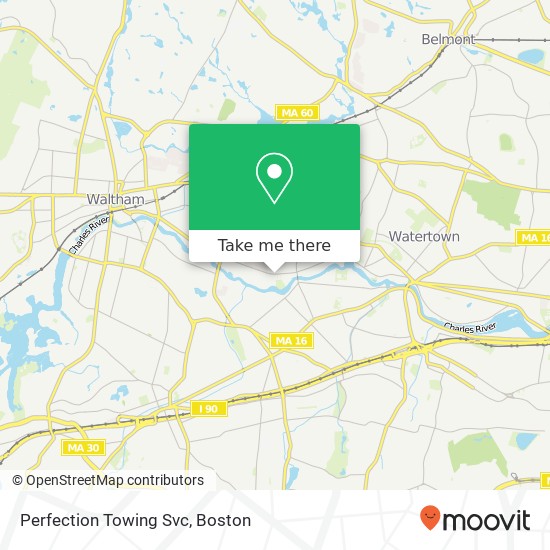 Mapa de Perfection Towing Svc