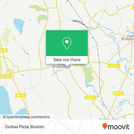 Mapa de Zorbas Pizza