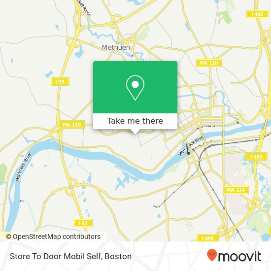 Mapa de Store To Door Mobil Self