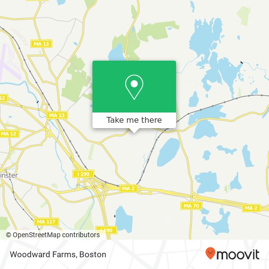 Mapa de Woodward Farms