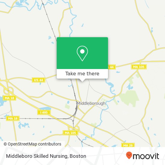 Mapa de Middleboro Skilled Nursing