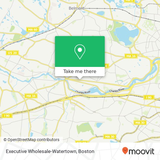 Mapa de Executive Wholesale-Watertown