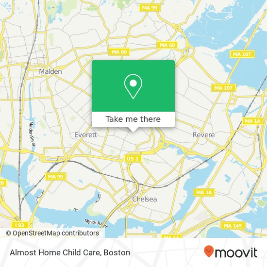 Mapa de Almost Home Child Care