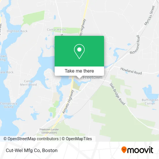 Cut-Wel Mfg Co map