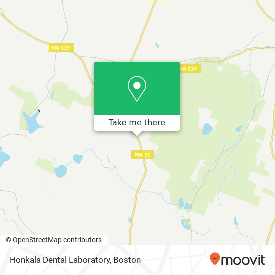 Honkala Dental Laboratory map