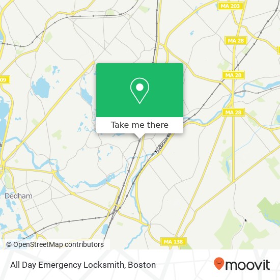 All Day Emergency Locksmith map