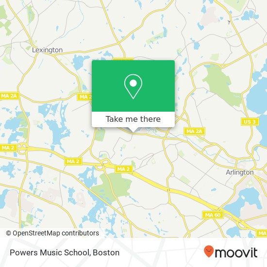 Mapa de Powers Music School