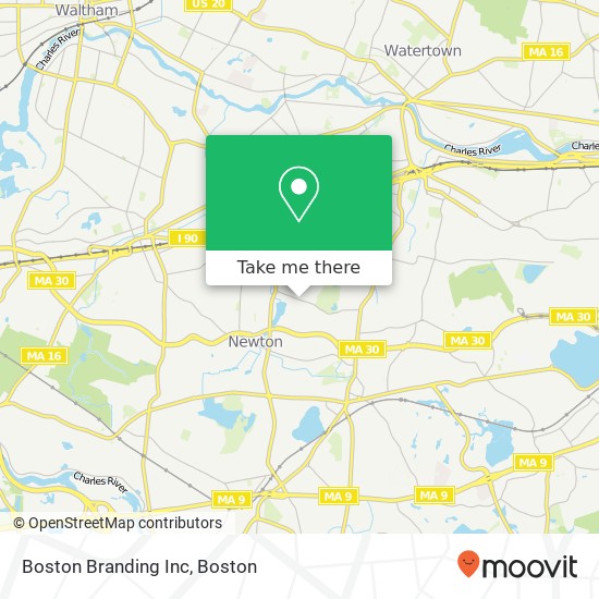 Mapa de Boston Branding Inc