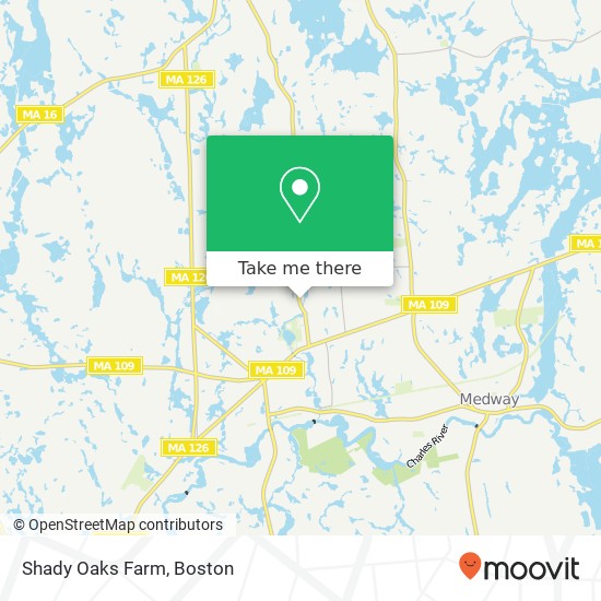 Mapa de Shady Oaks Farm