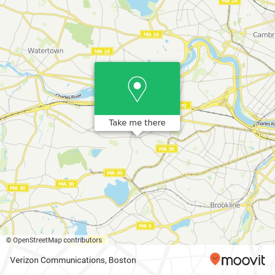 Mapa de Verizon Communications