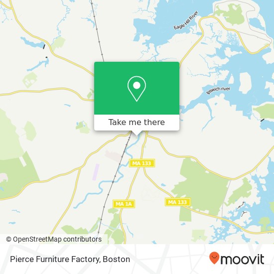 Pierce Furniture Factory map
