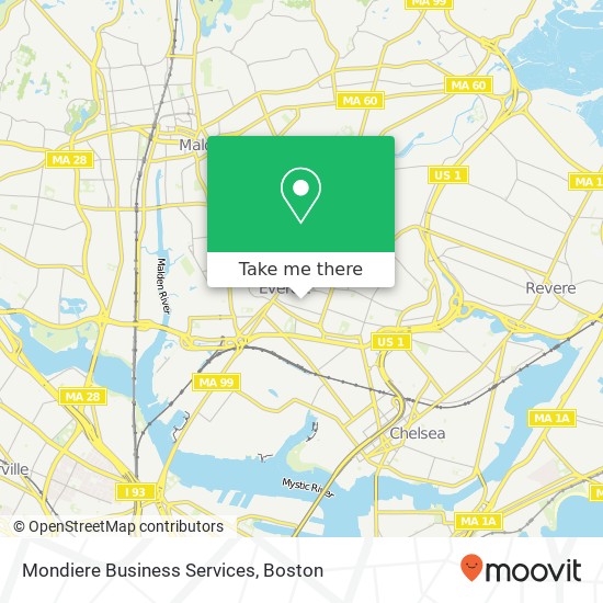 Mondiere Business Services map