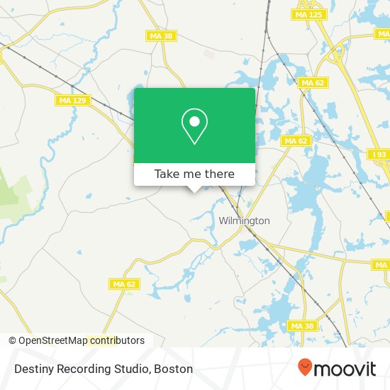 Mapa de Destiny Recording Studio