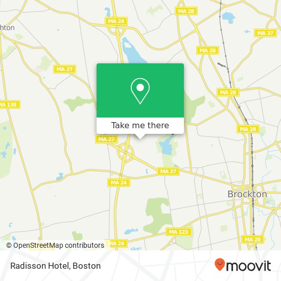 Radisson Hotel map