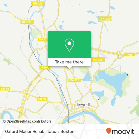 Mapa de Oxford Manor Rehabilitation