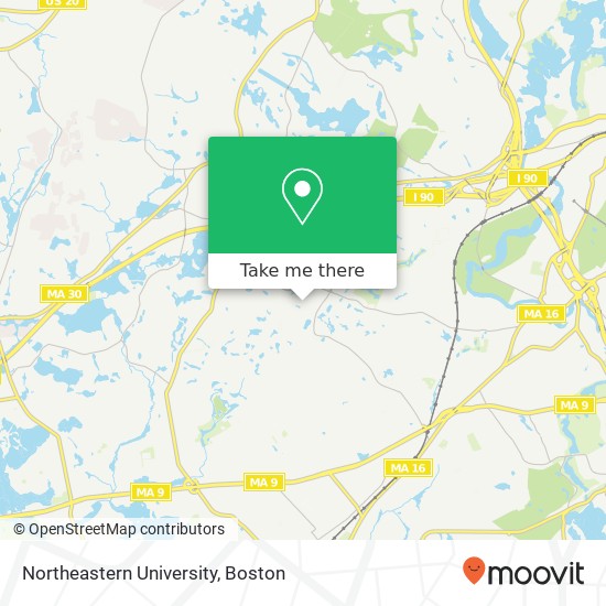 Mapa de Northeastern University