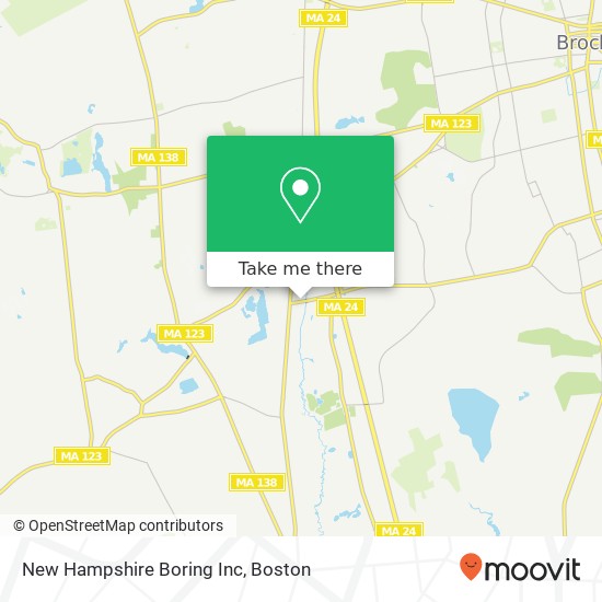 Mapa de New Hampshire Boring Inc