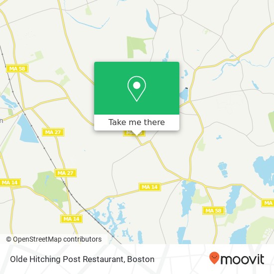 Mapa de Olde Hitching Post Restaurant