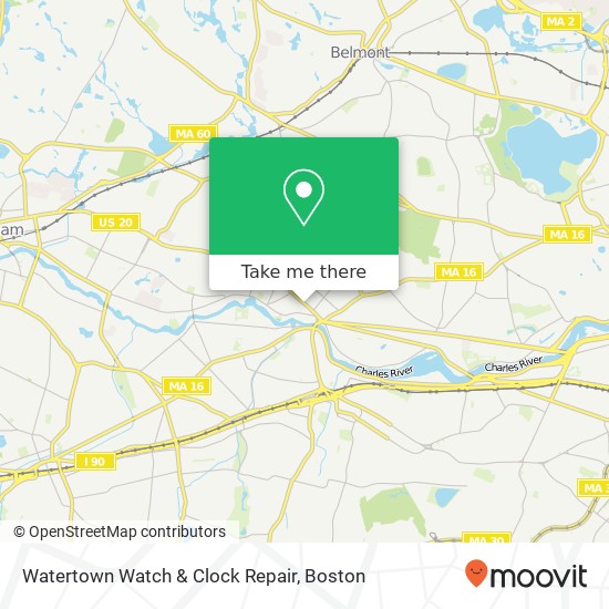 Watertown Watch & Clock Repair map