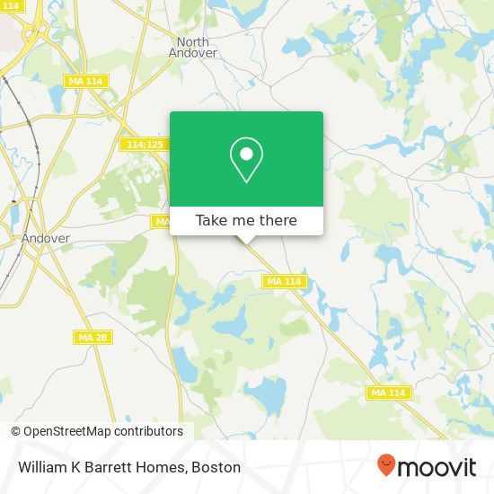 Mapa de William K Barrett Homes