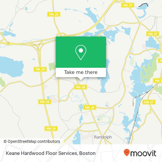 Keane Hardwood Floor Services map